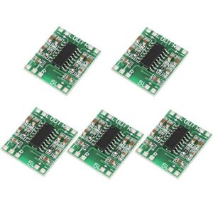 5Pcs Mini Sound Amplifier Board DC 2.5V-5.5V Digital Audio Amplifier Board Power Amp Board Module for LCD TVs Laptops etc