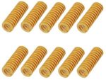 Huture 10 Pcs Die Springs 4X 8x20mm Mechanical Compression Springs 3D Printer Accessories Extruder Strong Spring Motherboard Accessories Stamping Compression Mold Die Spring Yellow