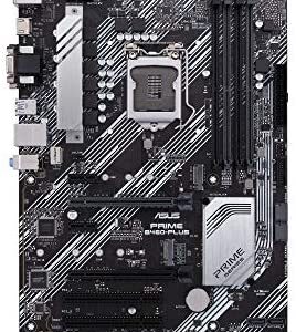 ASUS Prime B460-PLUS LGA 1200 (Intel 10th Gen) ATX Motherboard (Dual M.2, 1Gb LAN, USB 3.2 Gen 1 Ports, HDMI, DisplayPort and Aura Sync RGB)