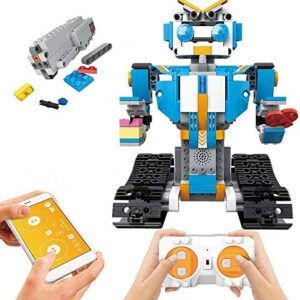 Mould King Remote Control Building Block Robot Kit with APP Control S T E M Robotic Building Block Toys Set for 8 9 10 11 12 13 Boys and Girls Gift (351 Pieces, 1304)