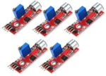 DEVMO 5PCS Microphone Sensor High Sensitivity Sound Detection Module Compatible with Ar-duino PIC AVR