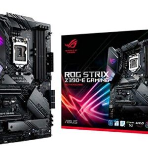 ASUS ROG Strix Z390-E Gaming Motherboard LGA1151 (Intel 8th 9th Gen) ATX DDR4 DP HDMI M.2 USB 3.1 Gen2 802.11AC Wi-Fi