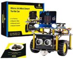 KEYESTUDIO Microbit Robot Car Starter Kit with Micro bit v1.5 for Adults Teens Kids STEM Programming, Compatible with microbit V2