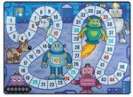 Top Carpenter Area Rug Pad Robot Board Game Nursery Rugs Floor Mat for Kids Playing Room Living Room Bedroom 5'3" x 4' (63 x 48 inch)