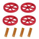 Ender 3 Springs, Creality Upgraded 4PCS Hot Bed Die Springs with 4PCS Aluminium Hand Twist Leveling Nut for Ender 3/3 Pro/3 V2, Ender 5/5 Pro/5 Plus, CR-10, CR10S/10S Pro, CR 20 3D Printer