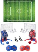 TGQ KIDZ Soccer Robot Toys - Remote Control Robot Intelligent Programming Soccer Games - Robot Game with 2 Player Remote Controls - Kids Interactive Toys - Kids Educational Toys for Gifts