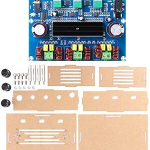 Walfront Power Amplifier Board for Bluetooth Digital Amplifier Board High Power Module 2.1 Channel DC 12‑24V