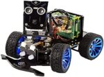 Gewbot Picar-B Robot Car Kit for Raspberry Pi 4/3 Model B+/B, Raspberry Pi Mars Rover Smart WiFi Robot, Voice Recognition OpenCV Real-time Video Transmission STEAM Learning Robot with PDF Manual