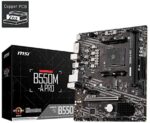 MSI B550M-A PRO ProSeries Motherboard (Support 3rd Gen AMD Ryzen, AM4, DDR4, PCIe 4.0, SATA 6Gb/s, M.2, USB 3.2 Gen 1, DVI/HDMI, Micro-ATX)