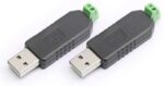 DEVMO 2PCS CH340 chip USB to RS485 485 Converter Adapter Module for Support Window 7/8 / XP/Vista/Linux