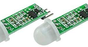 DEVMO Compatible with 2PCS HC-SR505 Human Body Infrared PIR Motion Sensor Precise Infrared Detector Module Ar-duino MCU Raspberry Pi