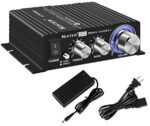 Kinter K2020A+ Limited Edition Original Tripath TA2020-020 Class-T Hi-Fi Audio Mini Amplifier with 12V 5A Power Supply Black