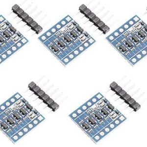 DEVMO 5PCS IIC I2C Logic Level Converter Bi-Directional Module 4 Channels 5V to 3.3V Shifter Compatible with Ar-duino