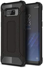 DEVMO Phone Case Compatible with Samsung Galaxy Note 8 N950 Hard Plastic Shell Case/Shockproof Hard Bumper/Protective Cover Black