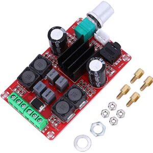 Walfront Digital Amplifier Board, TPA3116D2 DC5-24V 2x50W Dual Sound-Channel High-End Stereo Amp Board Audio Accessory