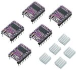 DEVMO 5pcs DRV8825 Stepper Motor Driver Module with Mini Heat Sink for 3D Printer Accessories RepRap 4 RAMPS 1.4 StepStick