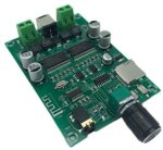 F Fityle 1pcs Professional Digital Amplifier Board Two-Channel Stereo DC12V 4A 89x62x17mm