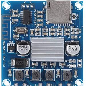 Digital Amplifier Module, DC12-24V 15W+15W Durable Dual Channel Amplifier Board Support Memory Card Bluetooth